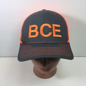Richardson BCE Logo‎ Hat Bell Canada Enterprises Media Gray Orange Cap SnapBack